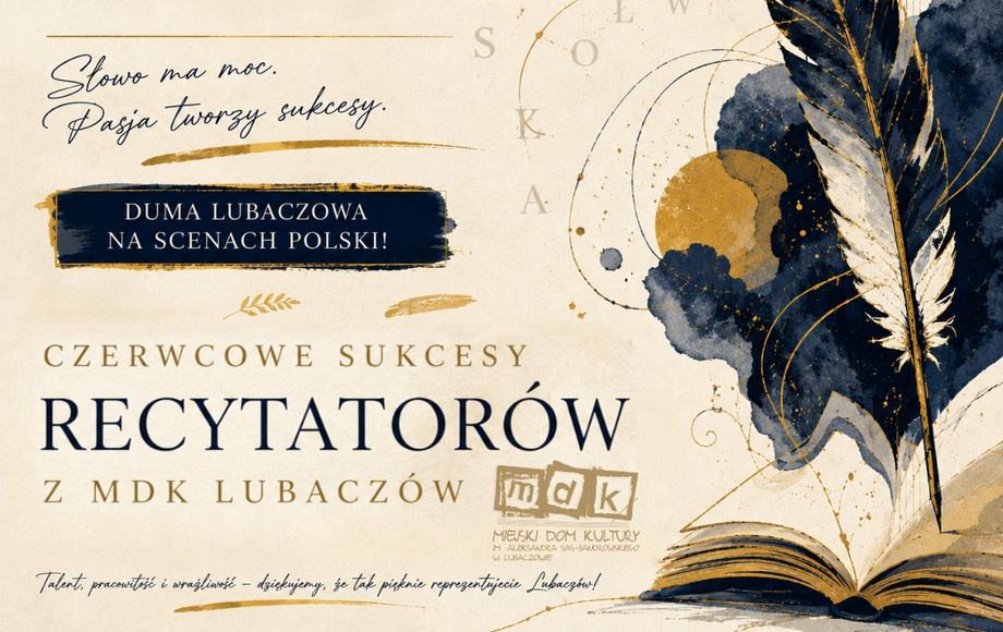 Zdjęcie do Czerwiec pełen sukces&oacute;w. Recytatorzy Miejskiego Domu Kultury...