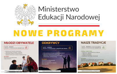 Zdjęcie do Młodzi obywatele, Odkrywcy, Nasze tradycje &ndash; trzy nowe programy Ministerstwa Edukacji Narodowej. 
