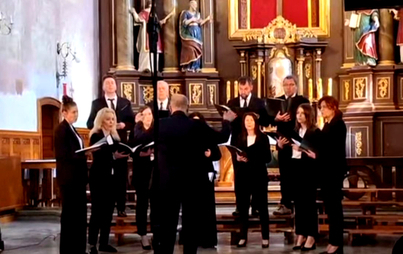 Zdjęcie do Ch&oacute;r CANZONE pod dyrekcją Andrzeja Kindrata wyr&oacute;żniony w Radymnie