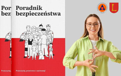 Zdjęcie do Poradnik bezpieczeństwa w Polskim Języku Migowym (PJM)