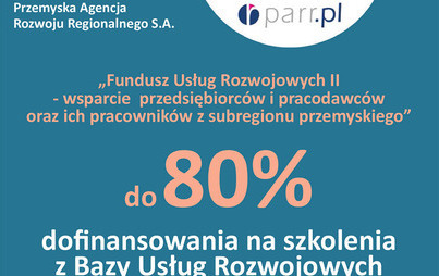 Zdjęcie do Fundusz Usług Rozwojowych II &ndash; wsparcie przedsiębiorc&oacute;w i pracodawc&oacute;w oraz ich pracownik&oacute;w z subregionu przemyskiego
