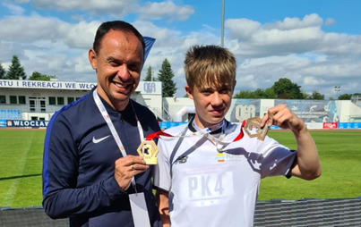 Zdjęcie do Antoni Rychlewski podw&oacute;jnym brązowym medalistą Og&oacute;lnopolskiego Finału Lekkoatletyka dla Każdego! Nestle Cup Włocławek 2024