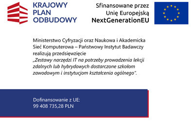 Zdjęcie do Zestawy do nauczania zdalnego dla naszych szk&oacute;ł z KPO