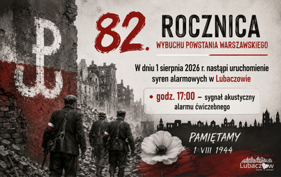 Zdjęcie do 82. rocznica wybuchu Powstania Warszawskiego - uruchomienie syren alarmowych 1 sierpnia o godz. 17:00