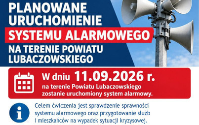 Zdjęcie do Planowane uruchomienie systemu alarmowego