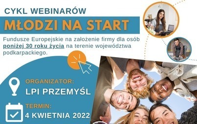 Grafika przedstawia młodych, uśmiechniętych ludzi