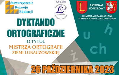 Zdjęcie do Dyktando ortograficzne o tytuł Mistrza Ortografii Ziemi Lubaczowskiej