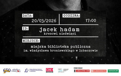 Zdjęcie do Spotkanie autorskie z Jackiem Hadamem w MBP
