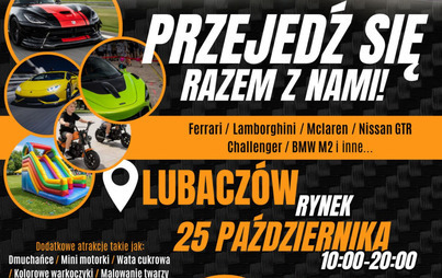 Zdjęcie do Przejedź się Lamborghini, Ferrari, McLaren i spełnij swoje marzenia! Wesprzyj zbi&oacute;rkę na karetkę dla dzieci!